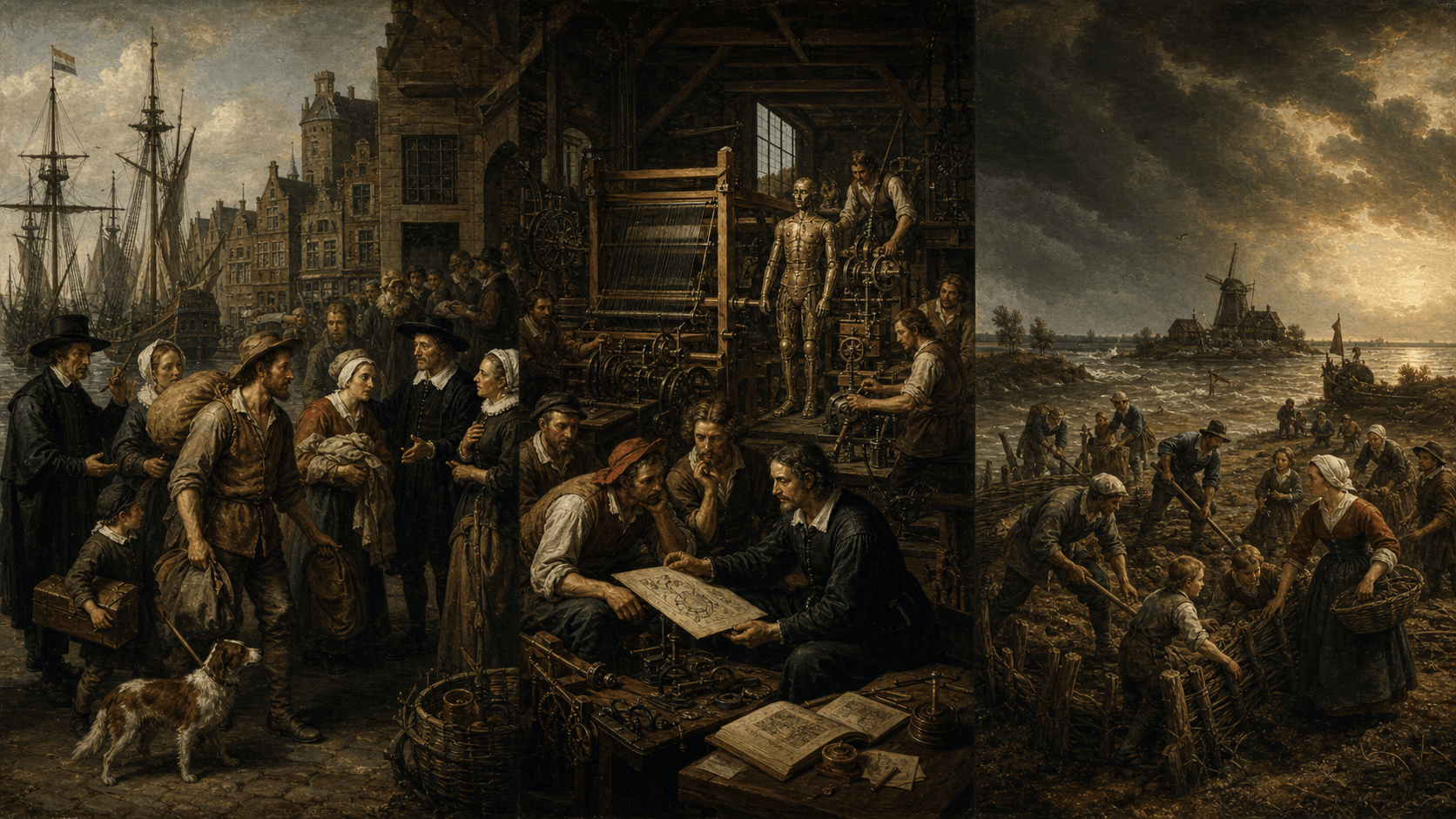Research illustration: Labor Migration, Automation, and Climate Change
